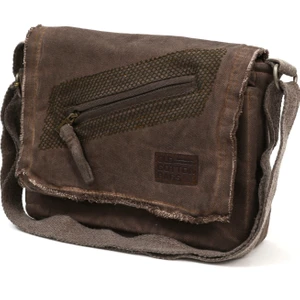 Old Cotton Cargo 7136 Küçük Omuz Çantası Kanvas Bag  Okul Tablet Çantası
