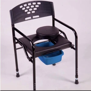 Deri Döşemeli Hasta Tuvaleti Klozeti Sandalyesi