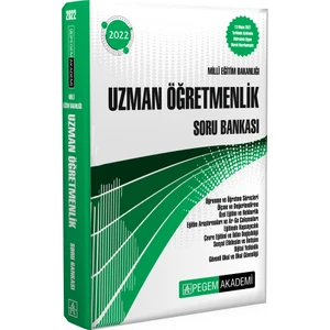 Pegem Akademi Yayıncılık 2022 Milli Eğitim Bakanlığı Uzman Öğretmenlik Soru Bankası