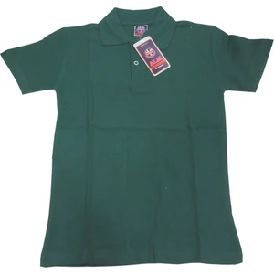 Salar Ticaret Yeşil Kısa Kol 6-16 Yaş Çocuk Okul Lakos Tişört/t-Shirt -