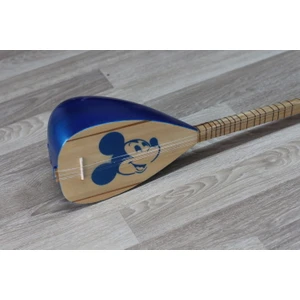 Cura Mavi Tekne Mickey Mouse Işlemeli Çocuk Sazı Cura Tam Set