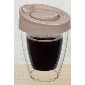 Kapaklı El Yakmaz Bardak Soğutmaz Bej Americano Latte Coffe Çay Ev Ofis Kamp Seyahat Termos Bardak