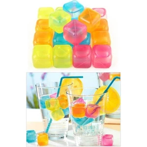 EminHome Plastik Buz Küpü Renkli 20 Li