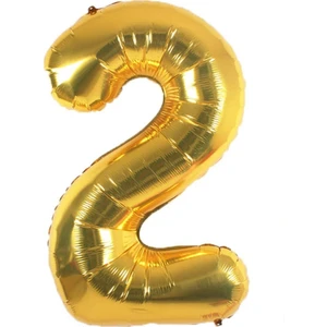 Folyo Balon 2 Rakamı Helyum Balon 100 cm