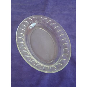 Oval Cam Salata Servis Tabağı  28X18 cm