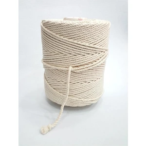 7-24 AVM Makrome Pamuk Iplik 3 Burgu 6mm 25 Metre