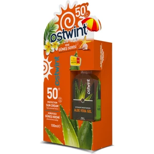 Spf 50+ Güneş Kremi 100 ml E Vitaminli + Aloe Vera Jel 100 ml