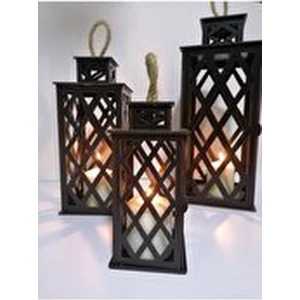 Belinay Çocuk Dünyası Dekoratif Ahşap Mumluk 3'lü Set