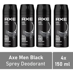 Men Deodorant Black 150 ml - 4 Adet