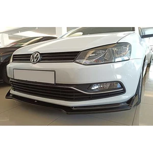 Vw Polo Mk5 Ön Tampon Lip Piona Black 3 Prç 2009 2010 2011 2012 2013 2014 2015 2016 2017