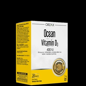 Ocean Vitamin D3 400 Iu 20 Ml Sprey / 130 Doz(Mıad:02/2024)