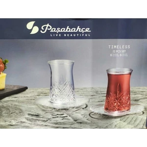 Timeless Çay Bardağı Takımı- 12 Çay Bardağı Tabağı Seti 96991