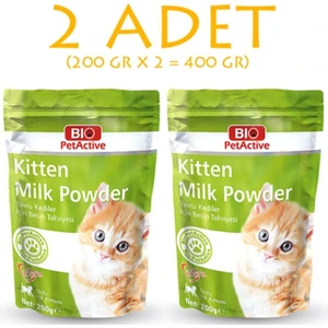 Bio Pet Active  Kitten Milk Yavru Kedi Süt Tozu 200 gr 2 Adet