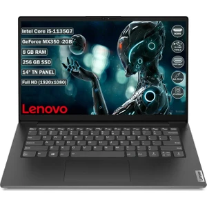 V14 G2 Itl Intel Core i5-1135G7 8 GB 256 GB SSD MX350 2GB Freedos 14" FHD Taşınabilir Bilgisayar 82KA00ECTX