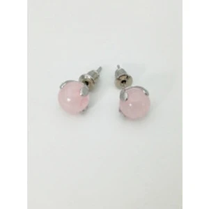 Doğan Doğaltaş Pembe Kuvars Küpe