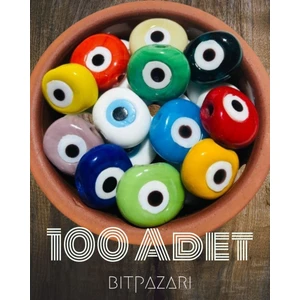 Flea Market 100 Adet Ekonomik Paket Danagöz Nazar Boncuğu Karışık Renk