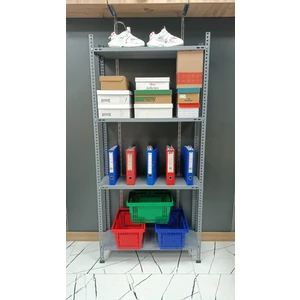 Uzman Grup Raf Sistemleri 4 Raflı 2 Metre 31X93 Çelik Raf - Depo Rafı -Dosya Dolabı - Kiler Rafı