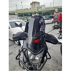 Honda Cbf 150 Ön Sıperlık Camı On Cam Uzun Tur Cami (Koyu Siyah)