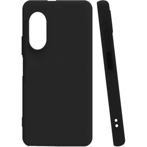 Case 4U Huawei Nova 9 SE Kılıf Mat Renkli Yumuşak Kalın Sağlam Silikon Kılıf Biye Siyah