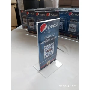 T Tipi A6 Pleksi Föylük Broşürlük 10'lu Paket T Tipi A6 Pleksi Föylük