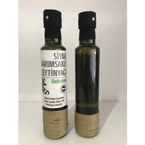 Siyah Sarımsak Çeşnili Soğuk Sıkım Erken Hasat Zeytinyağı 250 ml