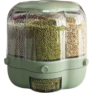 Love Home Döner Tahıl Depolama Kutusu - Matcha Green (Yurt Dışından)