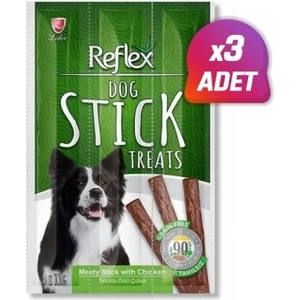 3 Adet - Reflex Tavuklu Stick Köpek Ödül Maması 3X11 gr