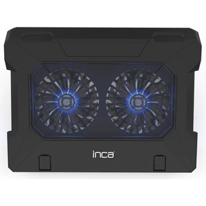 INC-321 RX Ergonomik Çift Fan+ Stand+ With Rubber Sessiz Siyah  Notebook Soğutucu