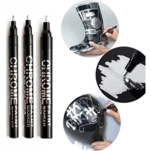 Vox Art Akrilik Chrome Marker 0,7 mm Gri Renk Alkol Bazlı Kalem Tüm Zeminlerde Kullanım İçin