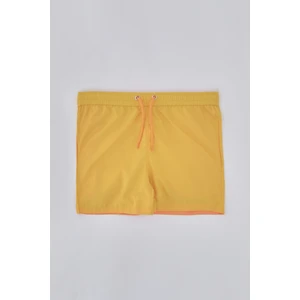 Sarı - Turuncu Mıcro Kısa Düz Şort