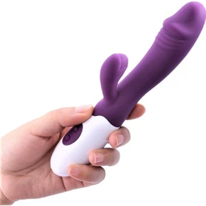 Titreşimli Tavşan Vibratör 20 Modlu G-Spot Dildo