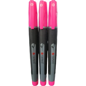 Foray Fosforlu Kalem Seti 3'lü Paket Pembe