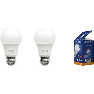 LED Ampul E27 9W Beyaz ( 2 Adet )