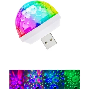 Araç Içi Sese Duyarlı Mini Disko Topu LED Usb'li -Telefon Uyumlu