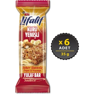Lifalif Kuru Yemişli Yulaf Bar 35 g x 6 Adet