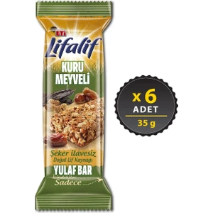 Lifalif Kuru Meyveli Yulaf Bar 35 g x 6 Adet