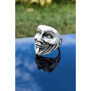 Trend Collection V For Vandetta Model Ayarlanabilir Gümüş Kaplama Erkek Yüzük