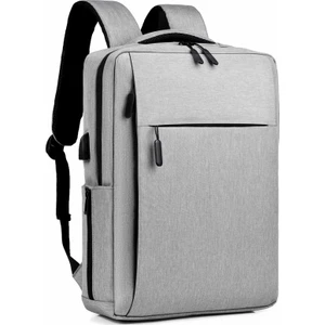 Su Geçirmez Kumaş 16.1" Uyumlu Laptop,notebook Sırt Çantası   Gri(Yurt Dışından)