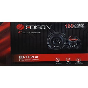 Edison Ed 102CX 10 cm 2 Yollu Tweeter'lı Kapı Hoparlörü Fiyatı