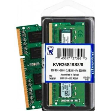 Kingston Ntb 16GB 2666MHZ Ddr4 Ram KVR26S19S8/16 Fiyatı