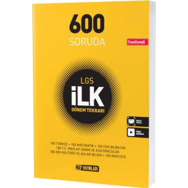 Hız Yayınları 600 Soruda LGS Ilk Dönem Tekrarı Kitabı ve Fiyatı