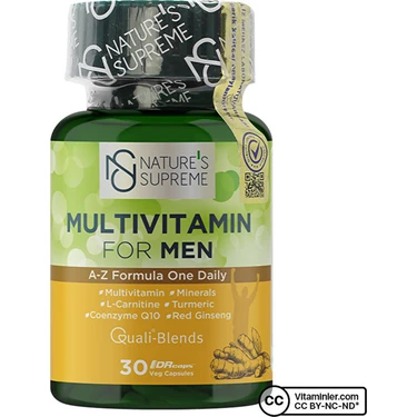 Nature's Supreme Multivitamin For Men 30