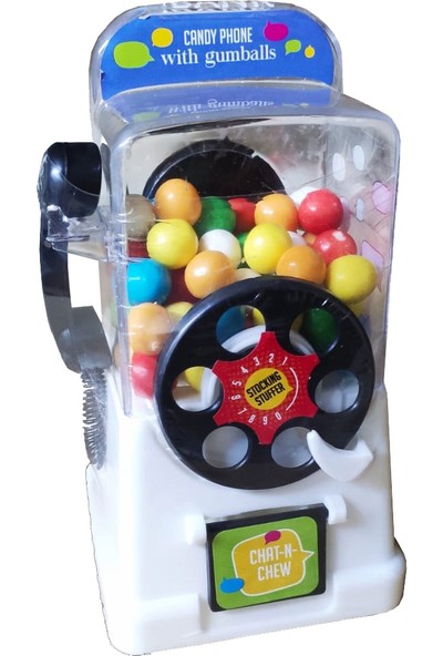 Candy Mega Phone Sakız Makinası Siyah-Beyaz 100 gr
