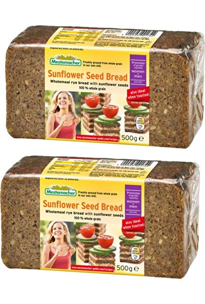 Mestemacher Ayçekirdekli Çavdarlı Tam Tahıl Ekmeği 500G 2 Adet Sunflower Seed Bread