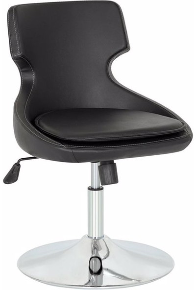 Okkored Delta Metal Krom Ayaklı Ayarlanabilir Bar Sandalyesi, Ofis Sandalyesi, Metal Bar Taburesi