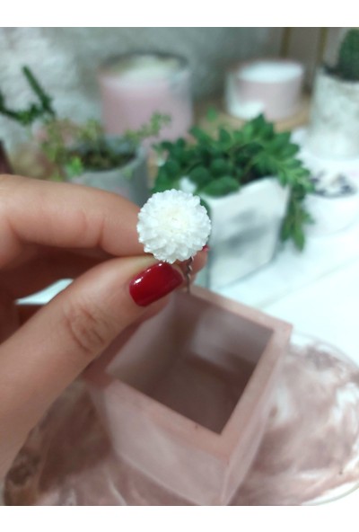Eva Flore Beyaz Çiçekli Firkete Tel Toka, Mini Gelin Saç Aksesuarı 3 Adet