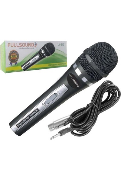 Sound Fullsound El Mikrofonu Kablolu 3mt Dinamik LM-512