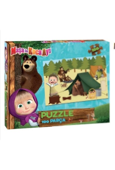 Masha Ile Koca Ayı 100 Parça Puzzle