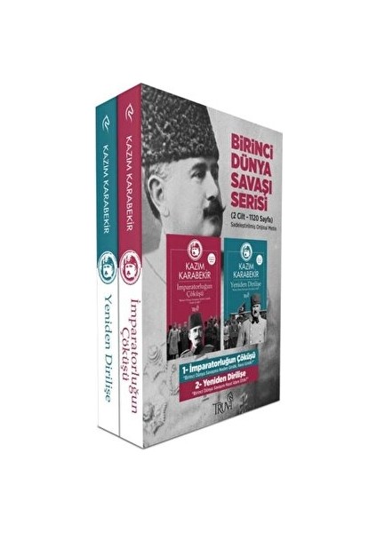 Birinci Dünya Savaşı Seti (2 Cilt) - Kazım Karabekir