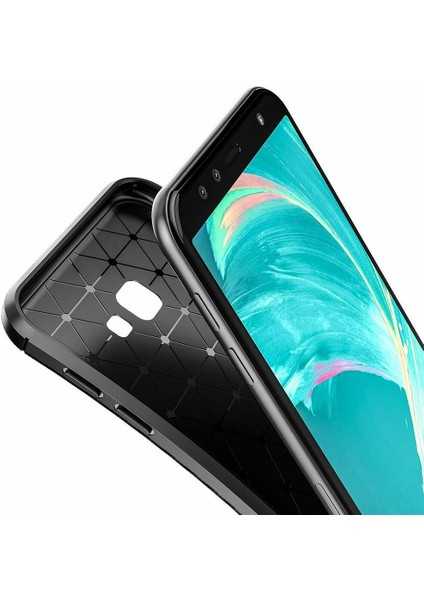 Samsung Galaxy J4 Core (SM-J410F) Karbon Görünüm Negro Silikon Kılıf